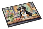 Decorating Easter Greater Swiss Mountain Dog Doormat Front Door Mat Indoor Outdoor Rugs for Entryway, Non Slip Washable Low Pile, 24H X 36W