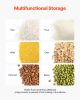 4.5Gal/20Lx2 Large Ingredient Storage Container Airtight Kitchen Flour Bin