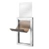 VEVOR Pet Door for Door with Lock and Magnetic Flap System Aluminum Frame Small