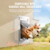 VEVOR Pet Door for Wall with Lock and 3 Magnetic Flap System Metal Frame Medium