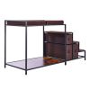 VEVOR Pet Bunk Bed Dog/Cat Window Perch with Stairs Storage Medium Size