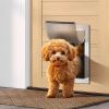 VEVOR Pet Door for Door with Lock and Magnetic Flap System Aluminum Frame Small