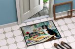 NEW Bernese Mountain Dog Christmas Cookies Doormat Front Door Mat Indoor Outdoor Rugs for Entryway, Non Slip Washable Low Pile, 18H X 27W