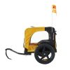 Yellow Outdoor Heavy Duty Foldable Utility Pet Stroller Dog Carriers Bicycle Trailer