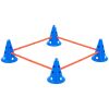 VEVOR Dog Agility Hurdle Cone Set 6 PCS Kit-12 xCones 6 xAgility Rods with Bag