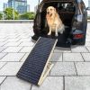 Dog Ramp for Bed, Extra Wide Excellent Traction, Pet Ramp for Small Dogs to Get on Couch Car, Non-Slip Rubber Surface, 17" Wide Hold up to 80lb